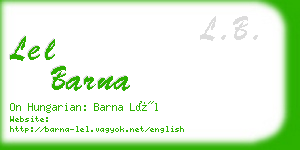 lel barna business card